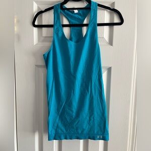 Under Armour, Heat Gear, turquoise tank top, size large